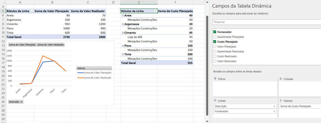 Planilha de Orçamento Automático no Excel