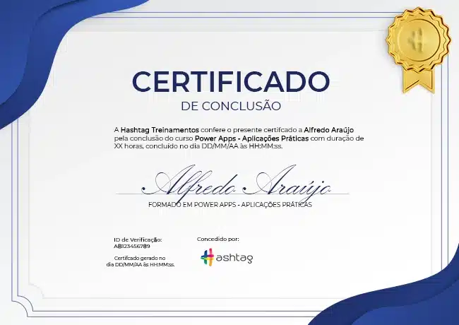 Certificado Curso de Power Apps