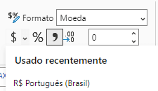 Formatando como moeda