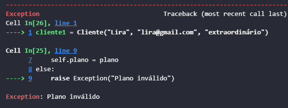 Erro ao utilizar um atributo não permitido