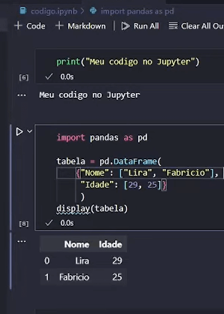 Jupyter Notebook no VSCode