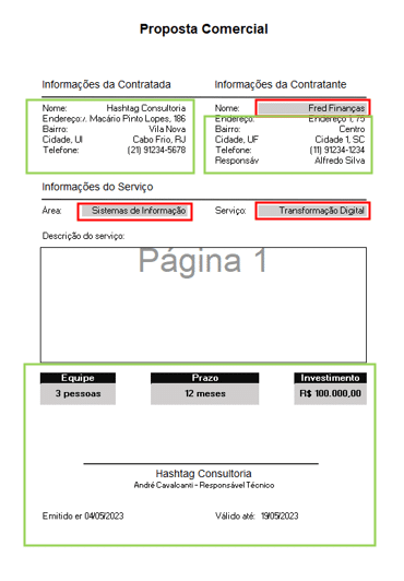 Planilha de Propostas Comerciais no Excel