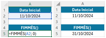 Função FIMMÊS – Data do Último dia do Mês
