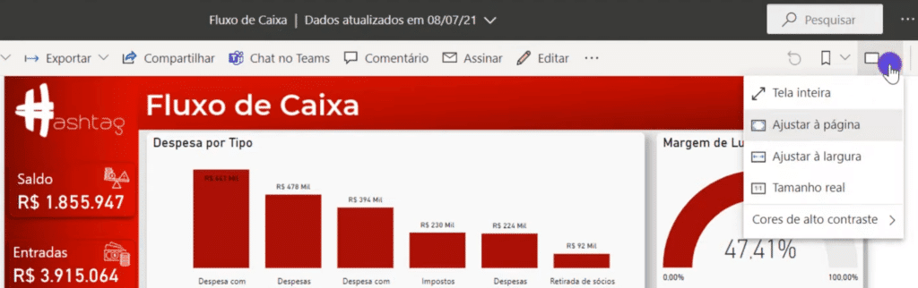 Tela Cheia no Power BI - Como Fazer sua Apresentação? - imagem ilustrativa