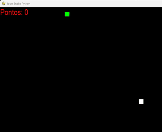 jogo snake em python com pygame tela inicial