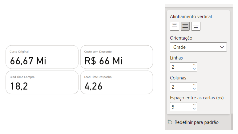 Cartao novo power bi 8