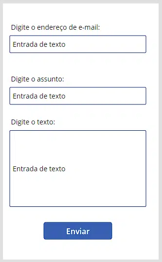 Tela do aplicativo