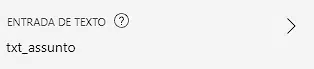 Assunto do e-mail
