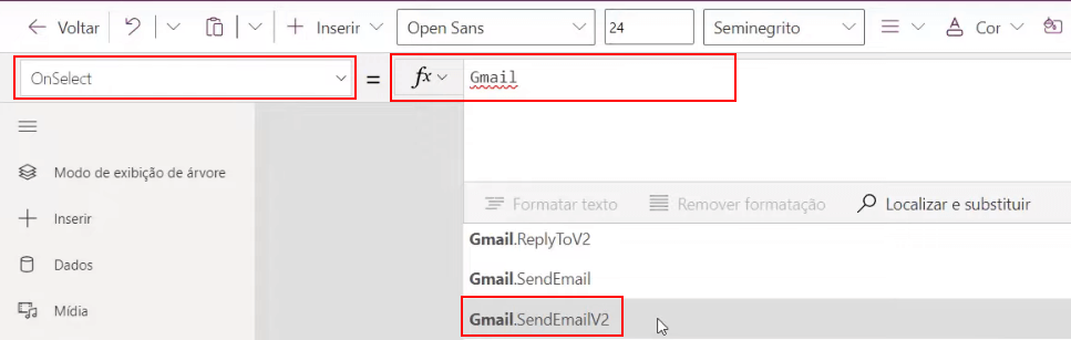 Buscando a função do Gmail