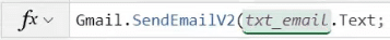Função Gmail.SendEmailV2 com o remetente