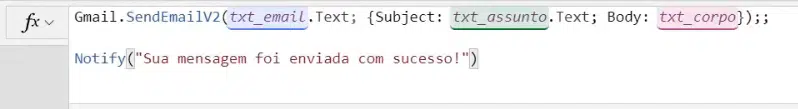Função Notify