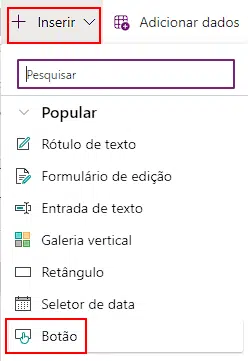 Inserir botão