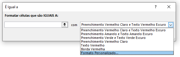 Definindo um Formato Personalizado