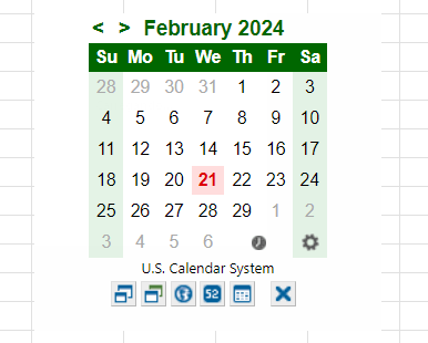 Calendário personalizado no Excel