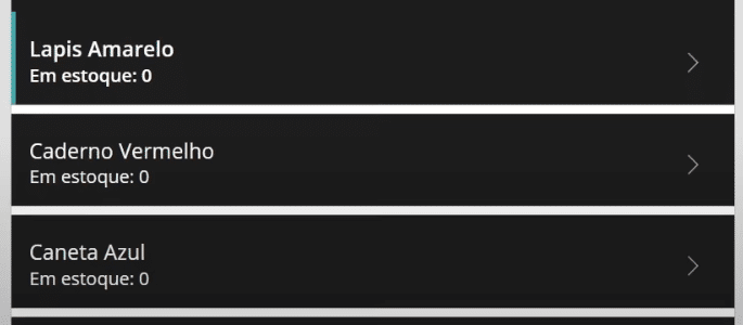 App de Controle de Estoque Power Apps – Começando do Zero! 34 Lista com o texto atualizado