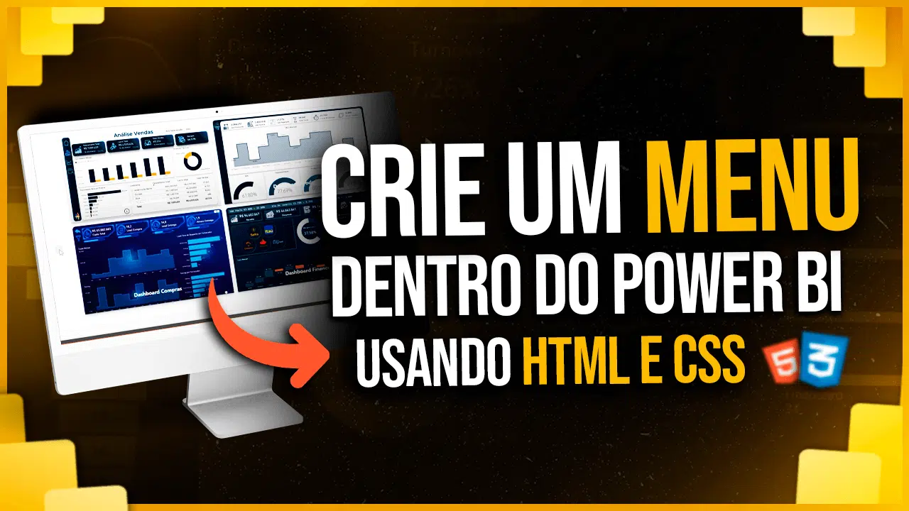 HTML e CSS no Power BI - Menu no Power BI