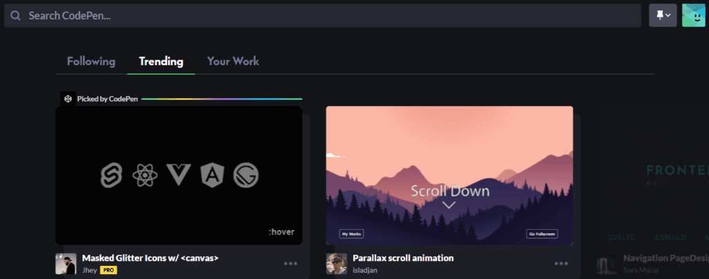 HTML e CSS no Power BI - Menu no Power BI 3 Codepen