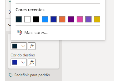 Cor de preenchimento