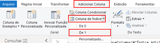 Coluna índice