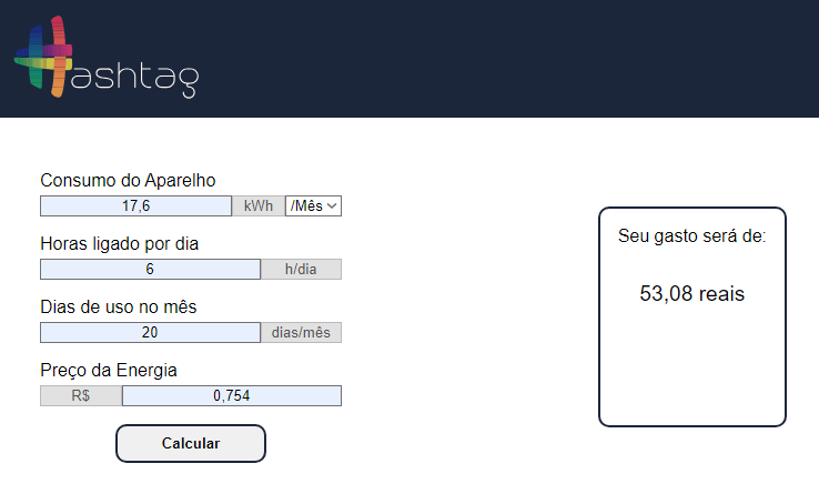 Calculadora de Gasto do Ar-Condicionado com JavaScript