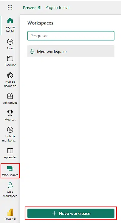 Criar Workspace