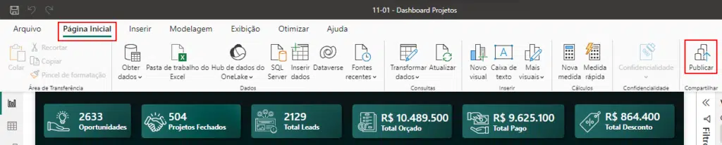 Publicar Relatório Power BI