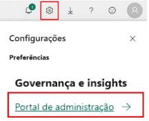 Acessando o portal de administração