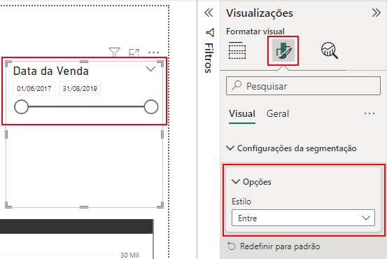 Segmentação de dados em Entre