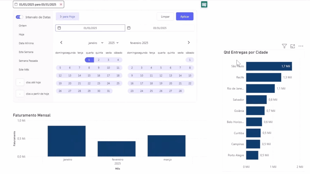 filtro do date picker aplicado