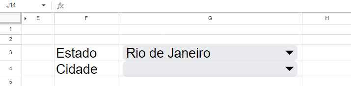 Lista Suspensa Condicionada no Google Planilhas 13 Lista Suspensa Condicionada no Google Planilhas
