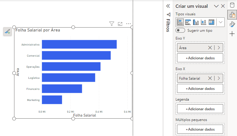 Adicionar o menu ao Alternador de Painel