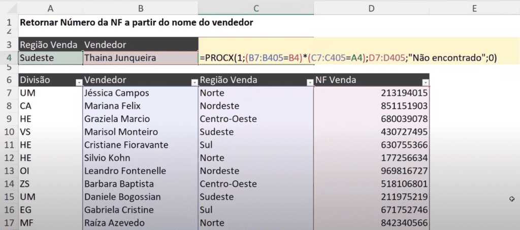 PROCX Com Mais de uma Condição no Excel – Truque Avançado 6 PROCX Duplo no Excel