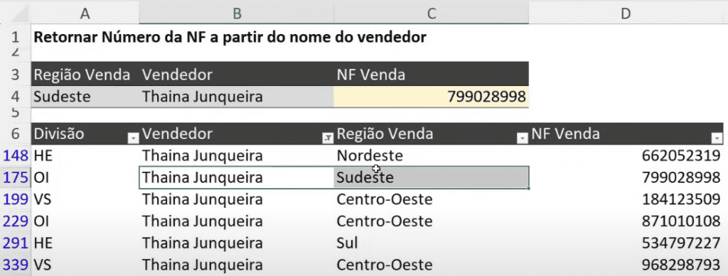 PROCX Com Mais de uma Condição no Excel – Truque Avançado 7 Resultado PROCX duplo