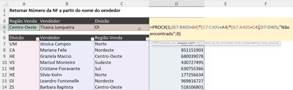 PROCX Com Mais de uma Condição no Excel – Truque Avançado 8 PROCX Triplo no Excel