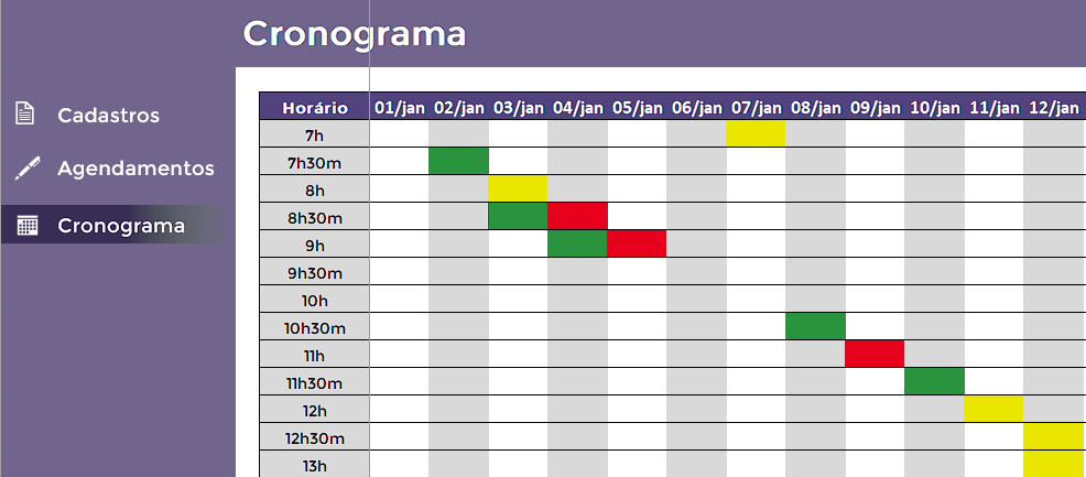 Cronograma modificado