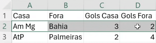 O resultado desejado