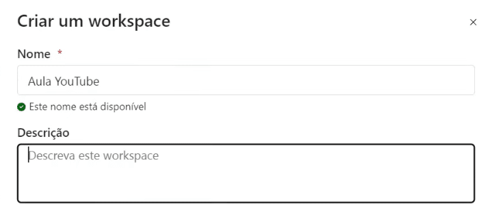 3 Formas de Apresentar Dashboards no Power BI 15 Nomeando o workspace