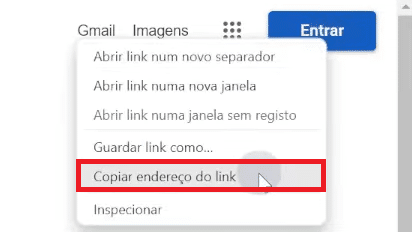 Curso de Introdução ao HTML e CSS – Criando Página do Google 37 copiar o endereço do botão