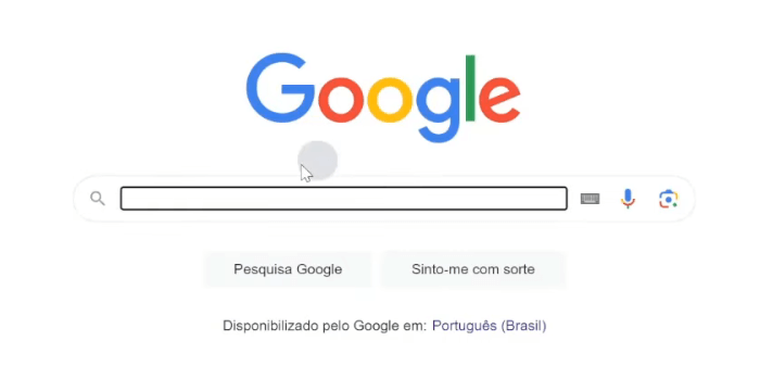 Curso de Introdução ao HTML e CSS – Criando Página do Google 109 Caixa de pesquisa ativa