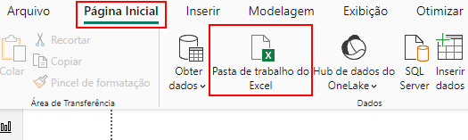 Pasta de trabalho do Excel 
