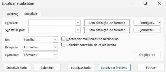 Localizar e substituir