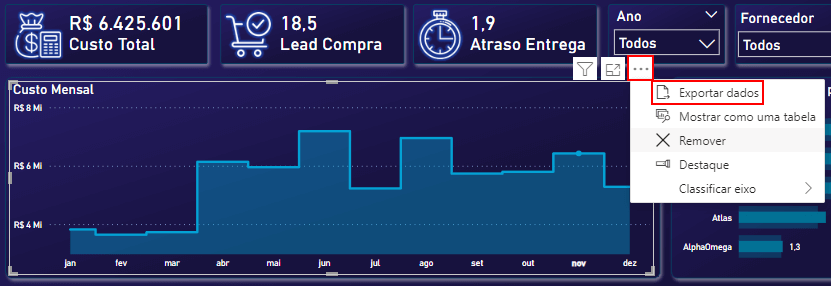 Exportar dados