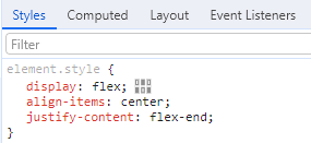 Propriedades dentro do flexbox