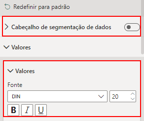 Ajustando Cabeçalho e valores