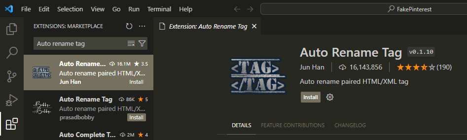 Auto Rename Tag