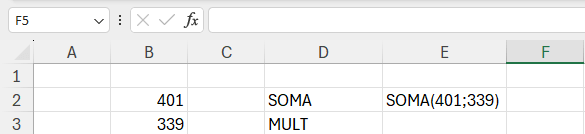 Removendo o = da fórmula