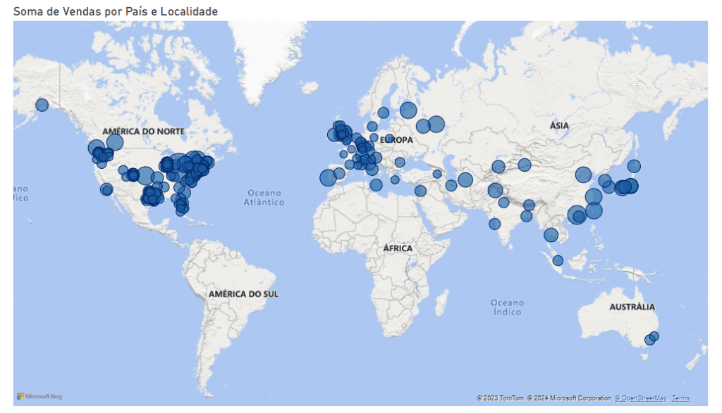 Gráfico de Mapa Não Funciona Corretamente no Power BI - Como Resolver? 13 Mapa corrigido