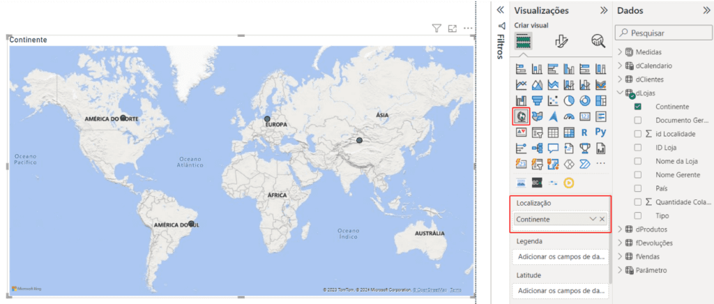 Gráfico de Mapa Não Funciona Corretamente no Power BI - Como Resolver? 1 Gráfico de mapas