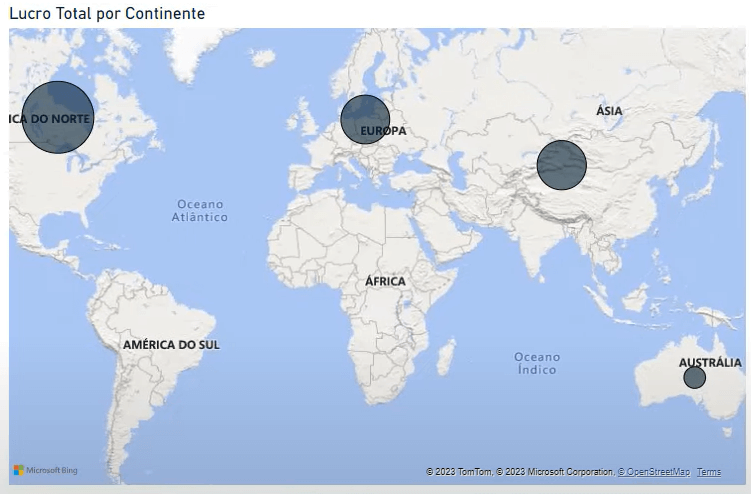 Gráfico de Mapa Não Funciona Corretamente no Power BI - Como Resolver? 7 Mapa correto