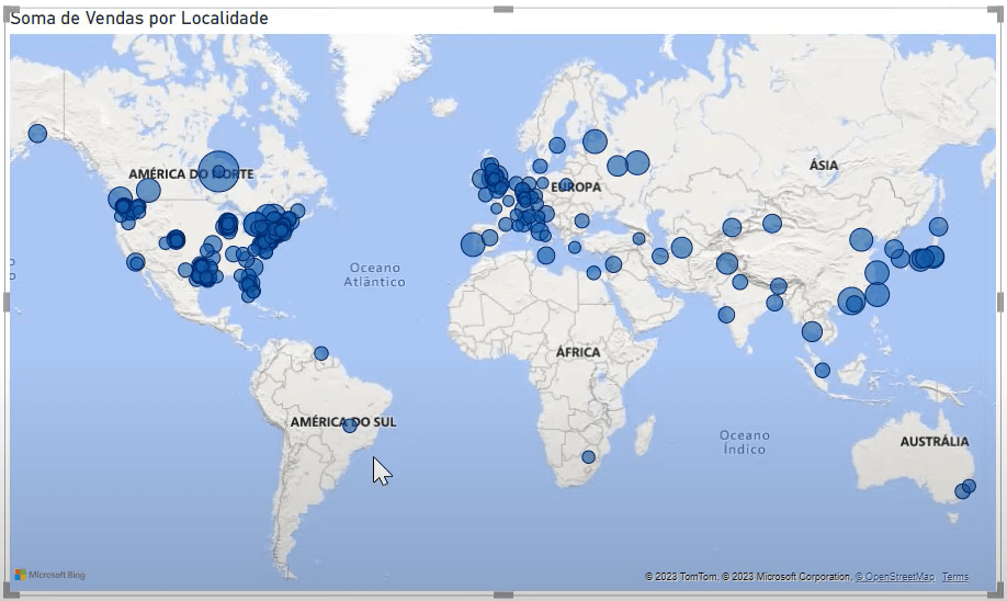 Gráfico de Mapa Não Funciona Corretamente no Power BI - Como Resolver? 8 Novo mapa